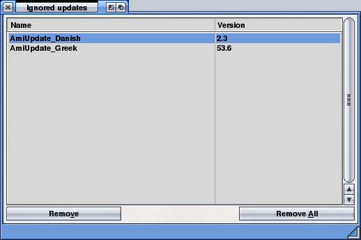 2 non-successful updates ignored in the list.